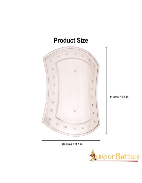 Broquel medieval rectangular en acero... Broquel medieval rectangular en acero...