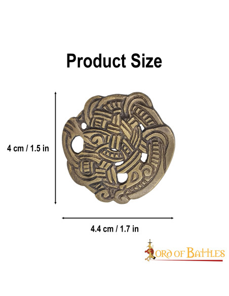 Juego 5 botones vikingos Greiftier