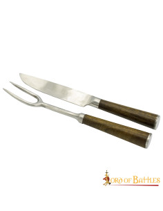 Mittelalterliches Messer- und Gabelset (20,3 cm). 2