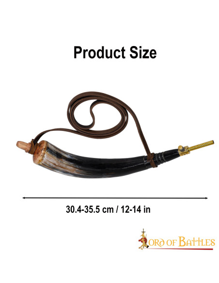 Pulverdose aus Ochsenhorn