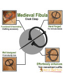 Fíbula medieval para capas