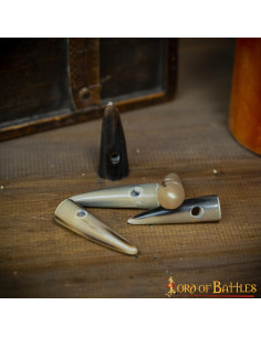 Set 5 botones cuerno para gambesones