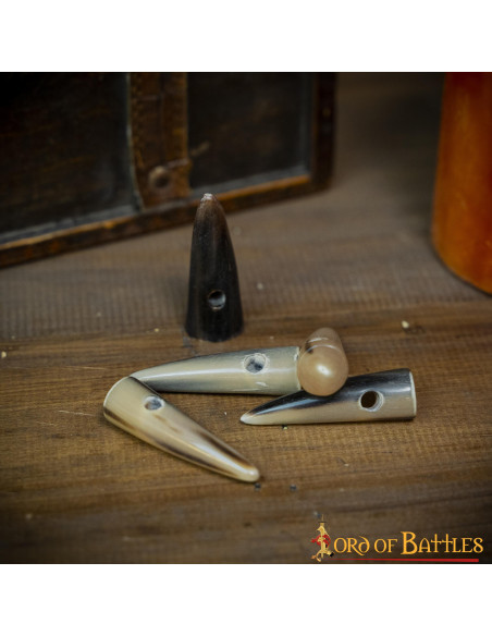 Sæt med 5 hornknapper til rejer