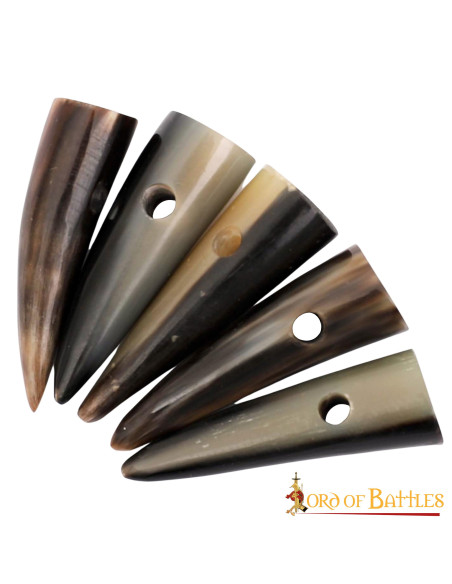 Set mit 5 Hornknöpfen für Garnelen