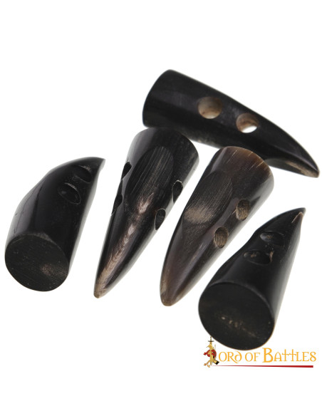 Set mit 5 Hornknöpfen für Garnelen