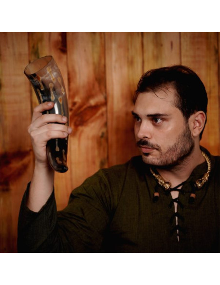 Cuerno de buey con motas...