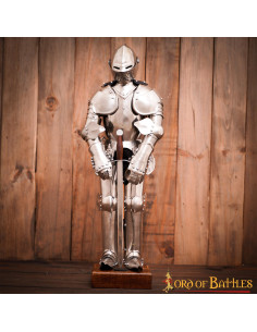 Miniatuur harnas Hertog van Bourgondië (71,5 cm.)