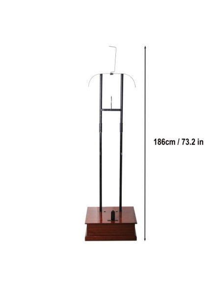 Metalen steun met houten voet voor...