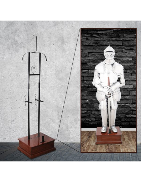 Metallträger mit Holzsockel für...