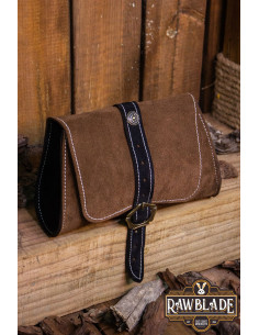 Bolsa medieval Morwen para cinturón, marrón