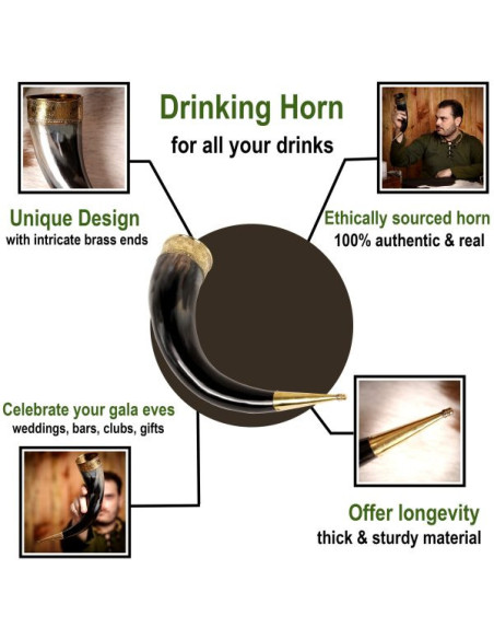 Cuerno vikingo para beber con...