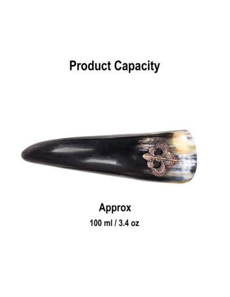 Set van 3 Viking drinkhoorns Fleur de...