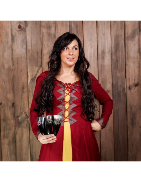 Set van 3 Viking drinkhoorns Fleur de...