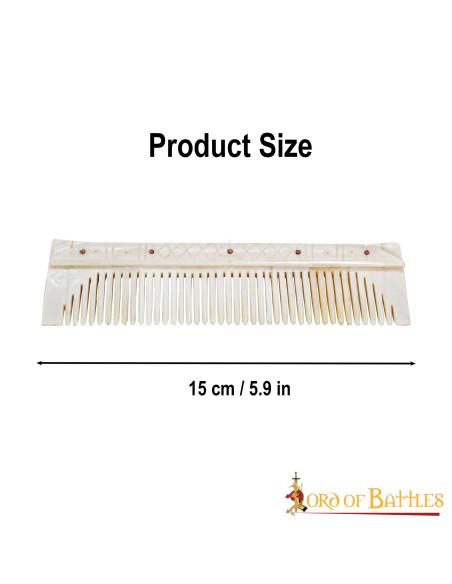 Middelalderlig kam lavet af ægte ben