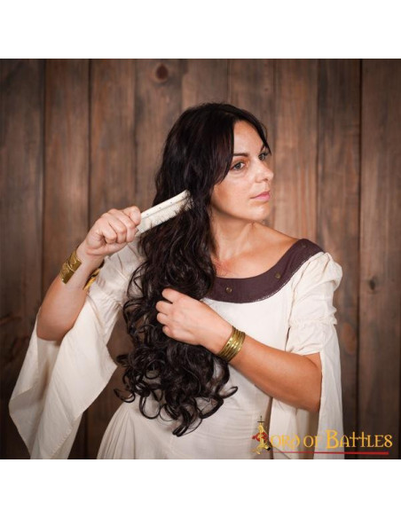 Peine medieval hecho de hueso auténtico