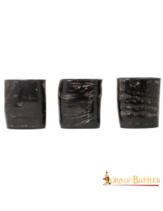 Juego de 3 vasos chupito de cuerno estilo vikingo