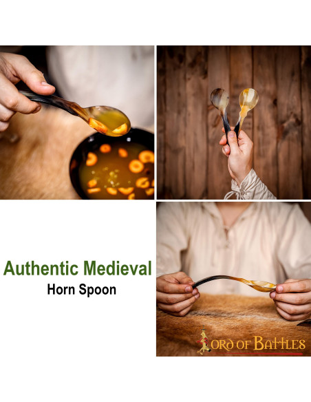 Juego de 2 cucharas de cuerno...