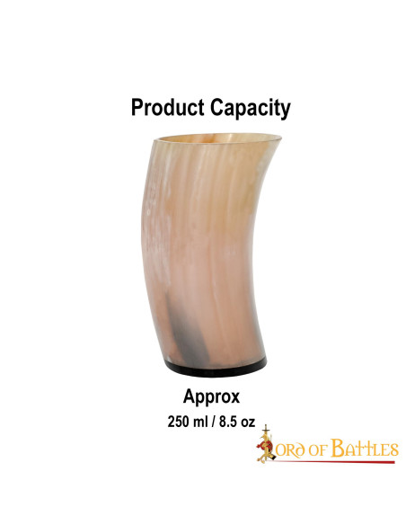 Wikingerkrug aus Ochsenhorn für Bier