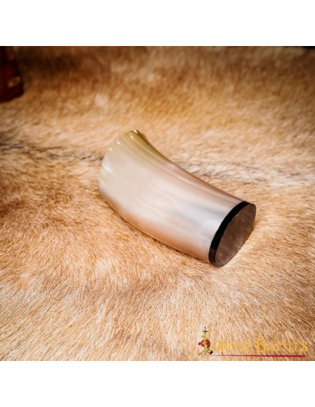 Wikingerkrug aus Ochsenhorn für Bier