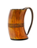 Viking mok in ossenhoorn voor bier