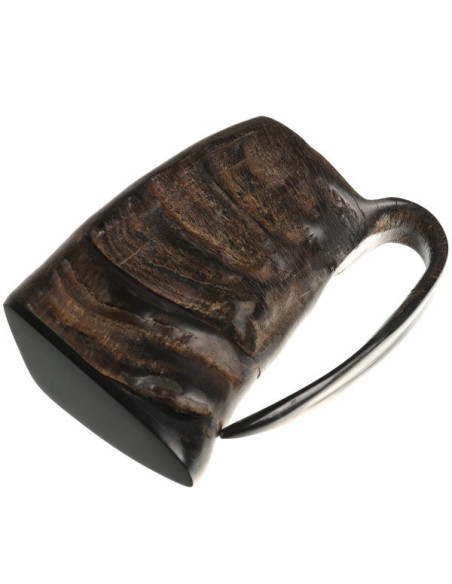 Middelalder ølkrus med autentisk horn