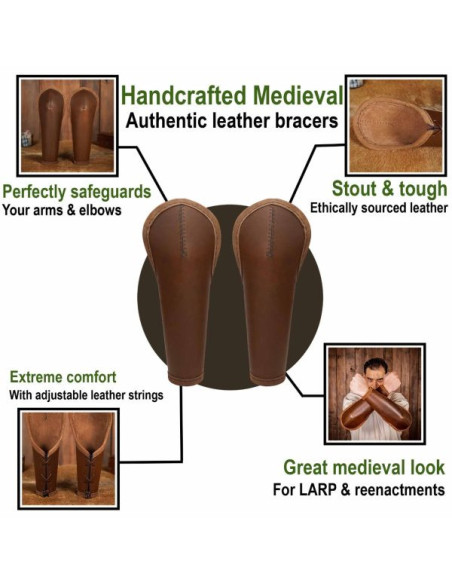 Ranger læderbøjler med albuebeskyttelse