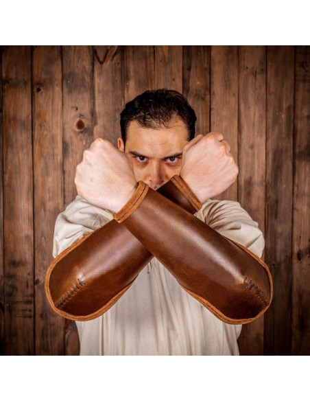 Ranger læderbøjler med albuebeskyttelse