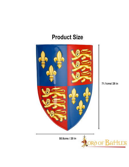 Dekorativt skjold af kong Henrik IV