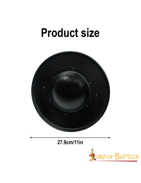 Functioneel rondschild zwart staal,...