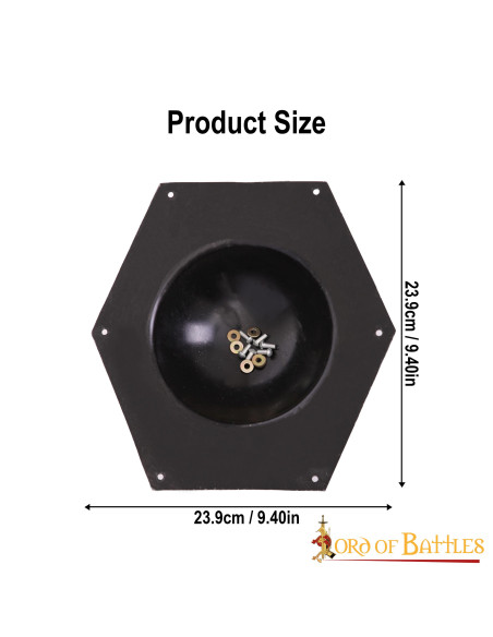 Umbo para escudo romano rectangular...