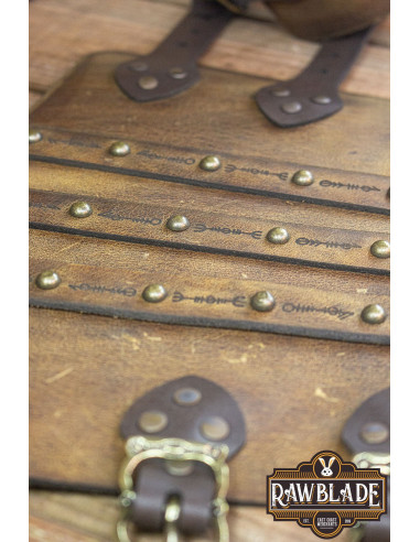 Hirdman Viking Bracers - Brown Lion