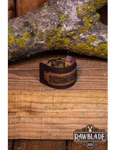 Pulsera de cuero Aredel ajustable, 1 unidad