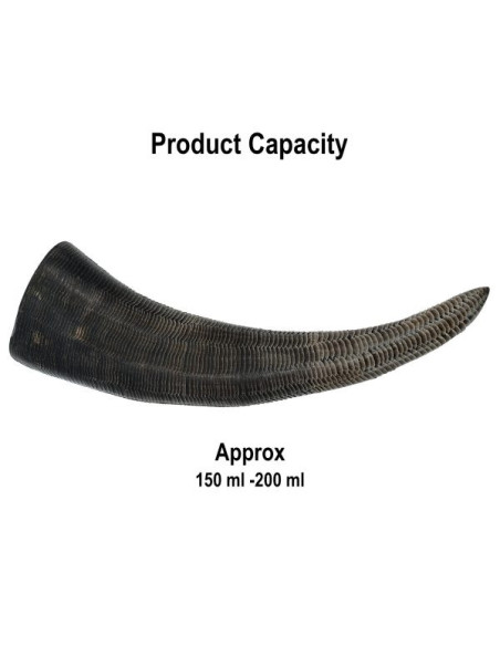 Viking drinkhoorn met uitgesneden...