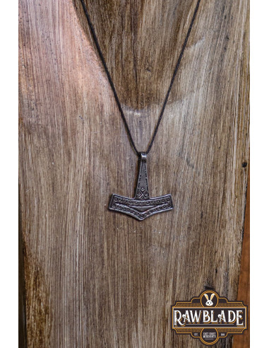Colgante martillo vikingo Thor - Plateado