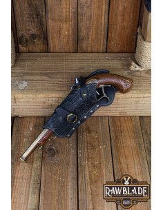 Jack Rackham Deluxe Pistool Baldric Links - Zwart