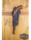 Jack Rackham Deluxe Pistol Baldric Venstre - Sort