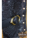 Jack Rackham Deluxe Pistol Baldric Venstre - Sort