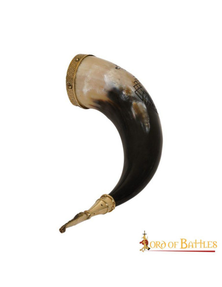 Viking drinkhoorn model Jormungandr