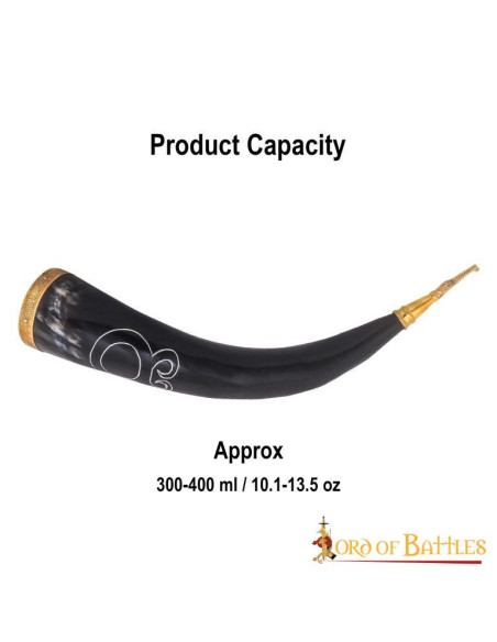 Vikinge drikkehorn Cross Troll model