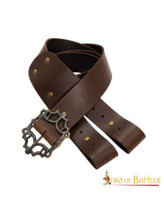 Bruine piratenriem met baldric voor LARP en Cosplay 2