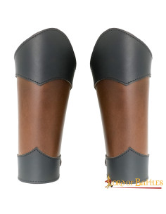 Brazaletes medieval de cuero genuino modelo Élfico