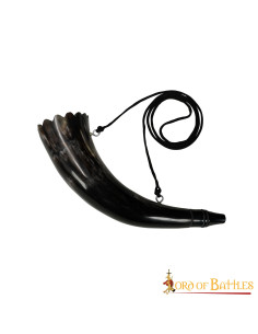 Cuerno vikingo con correa modelo Gjallarhorn