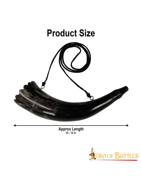 Vikinghoorn met riem model Gjallarhorn