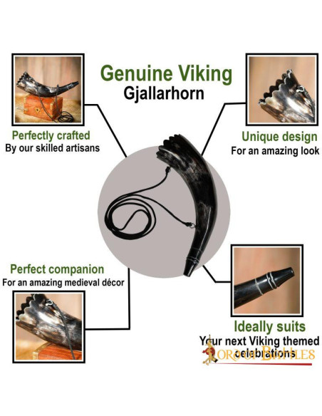 Vikingehorn med rem model Gjallarhorn
