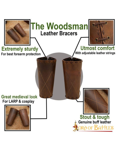 Armbånd til LARP og Cosplay Woodsman...