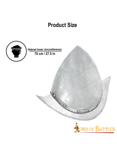 Spaanse Morion helm model Cabasset s. 16e 2