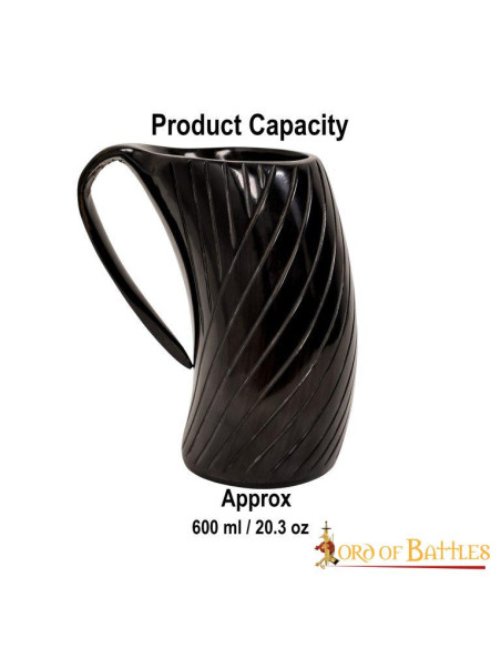 Viking-stijl ossenhoorn bierpul