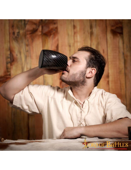 Viking-stijl ossenhoorn bierpul