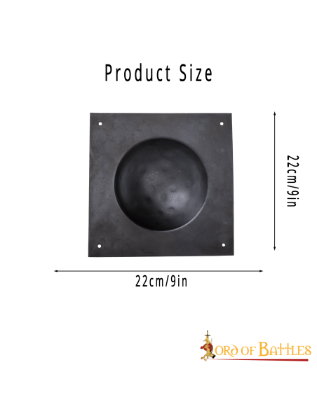 Umbo cuadrado para escudo romano Scutum