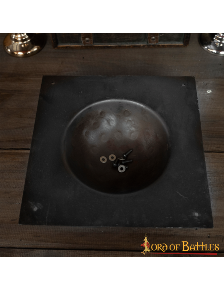 Firkantet umbo til romersk skjold Scutum